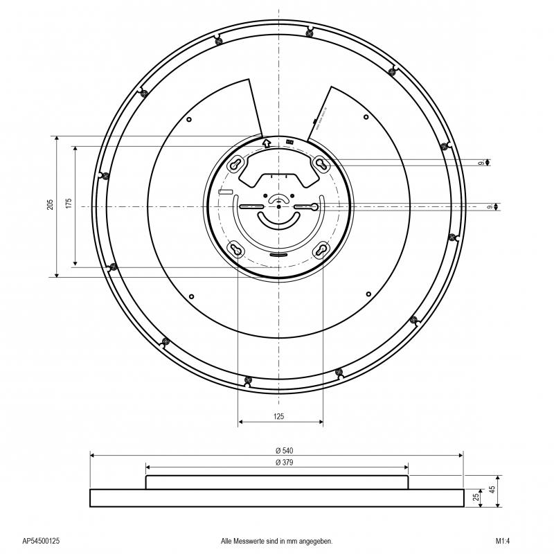 EVN LED Anbauleuchte mit einstellbarer Farbtemperatur AP54500125