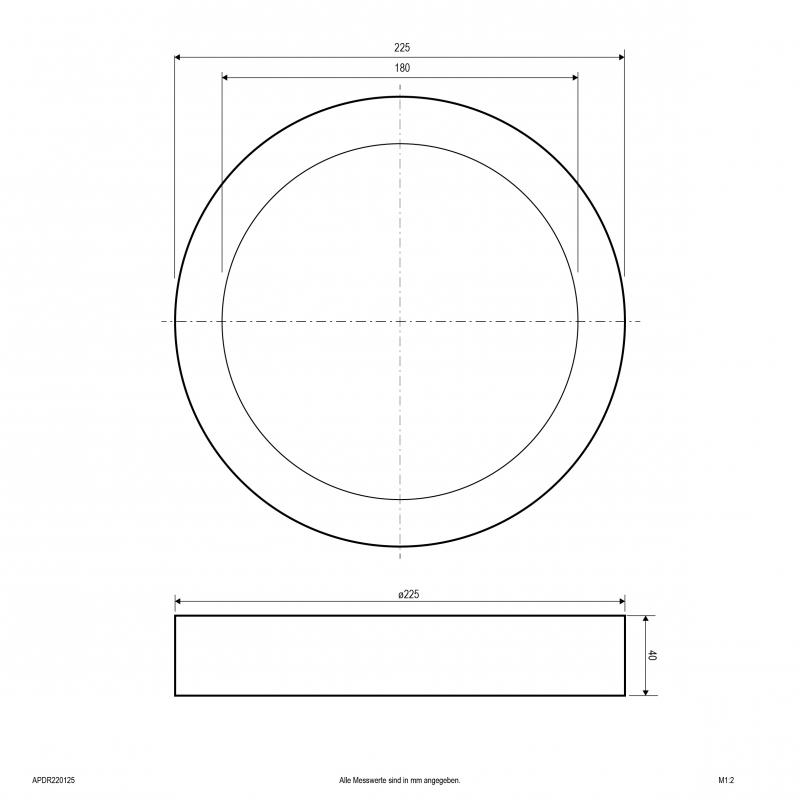 EVN LED Anbaupanel, DALI APDR220125