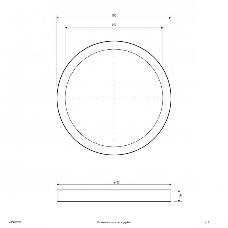 EVN LED Anbaupanel, DALI APDR400125