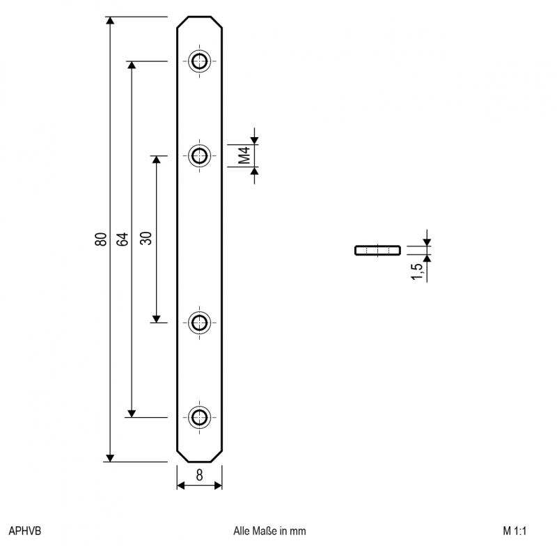 EVN Verbinder für Aluminium-Profile APHVB