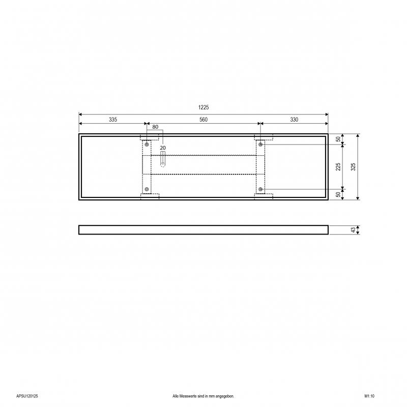 EVN LED Deckenanbaupanel APSU120125
