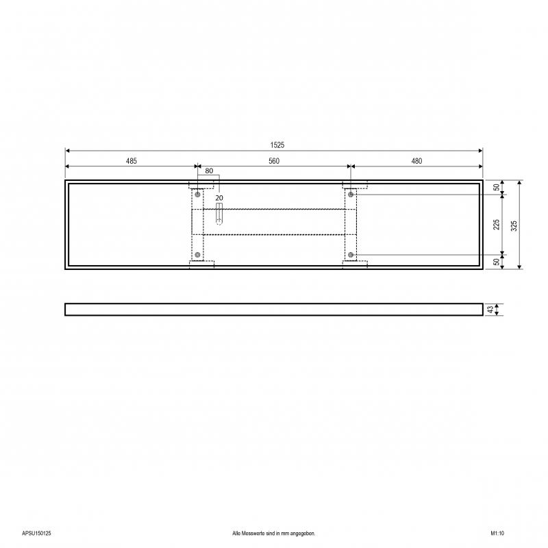 EVN LED Deckenanbaupanel APSU150125