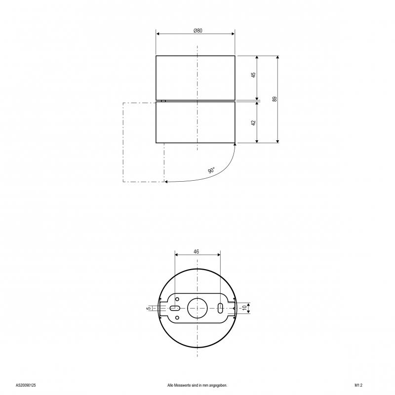 EVN Decken- und Wand Anbauleuchte, IP20 AS20090125