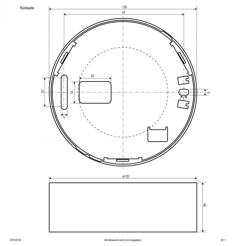 EVN LED Anbaupanel, dimmbar ATR120125