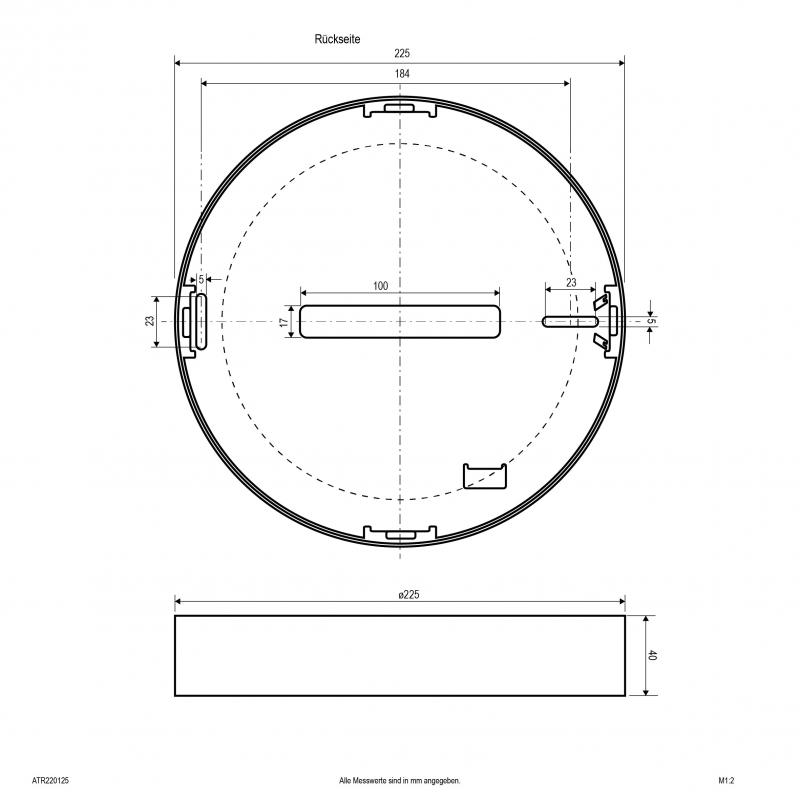 EVN LED Anbaupanel, dimmbar ATR220125