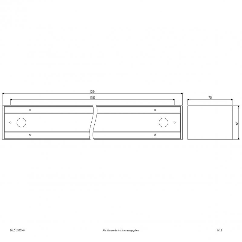EVN LED Anbauleuchte, IP20 BALD12360140