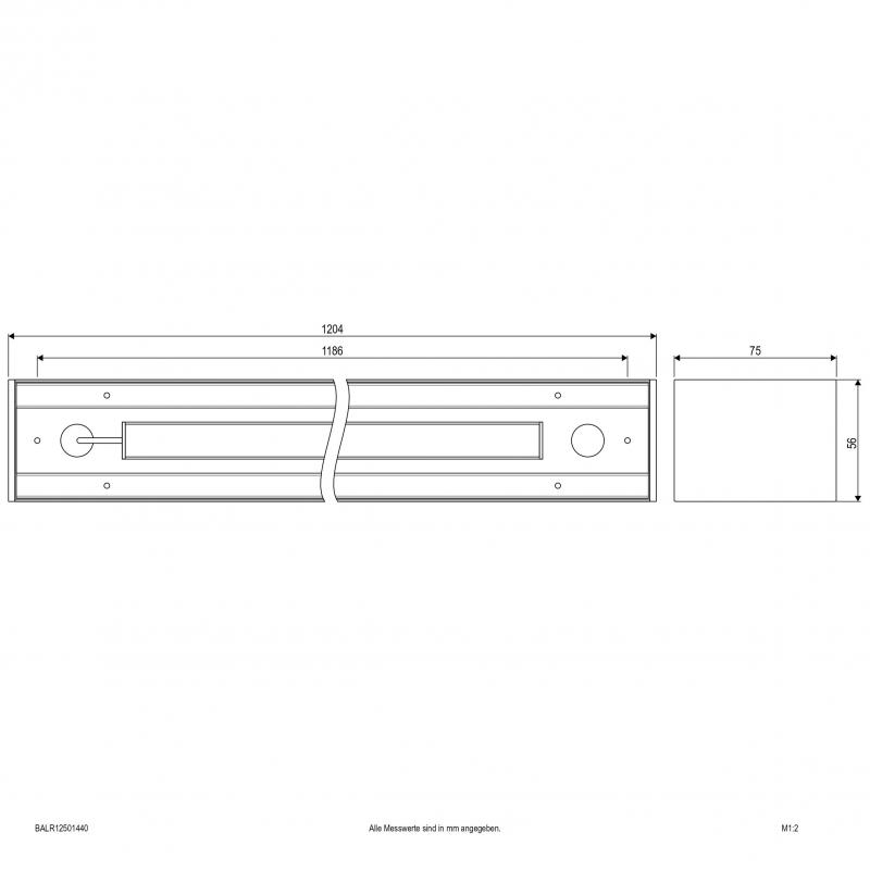 EVN LED Anbauleuchte direkt/indirekt, IP20 BALR12501440