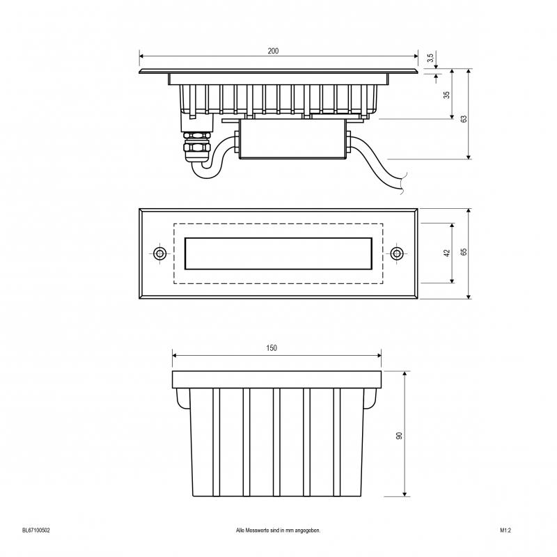 EVN LED Bodeneinbauleuchte, IP67 BL67100502