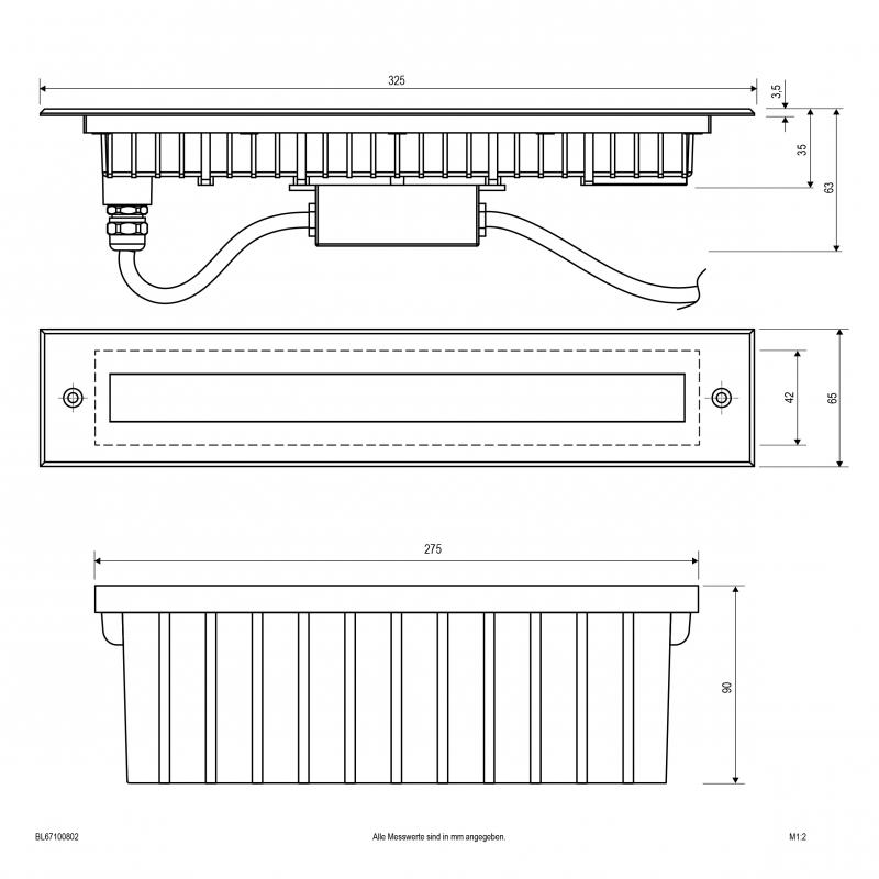 EVN LED Bodeneinbauleuchte, IP67 BL67100802