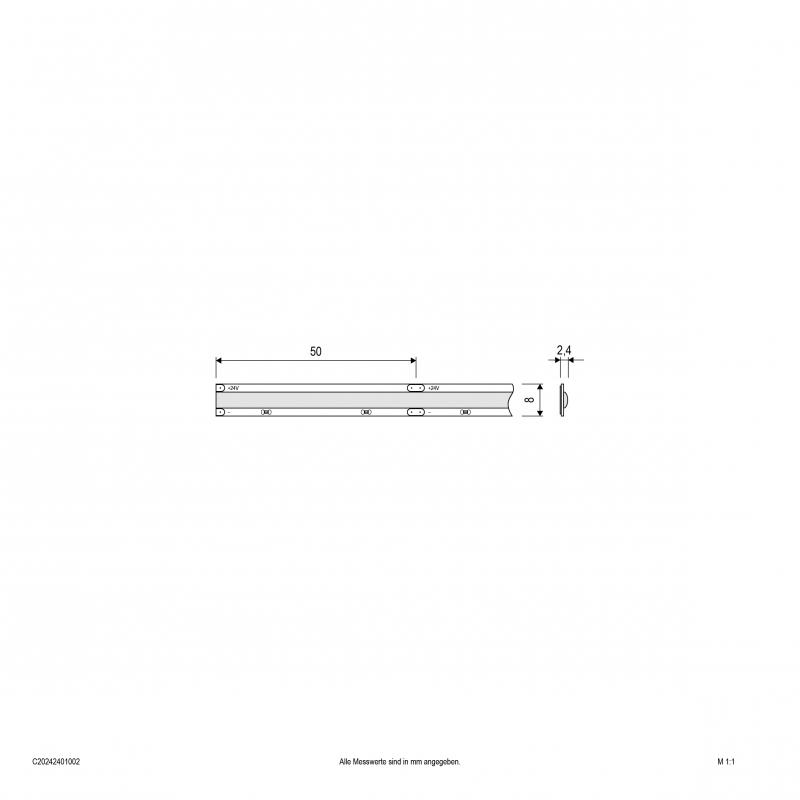 EVN Niedervolt COB LED-Strip, IP20, kürzbar C20242401002
