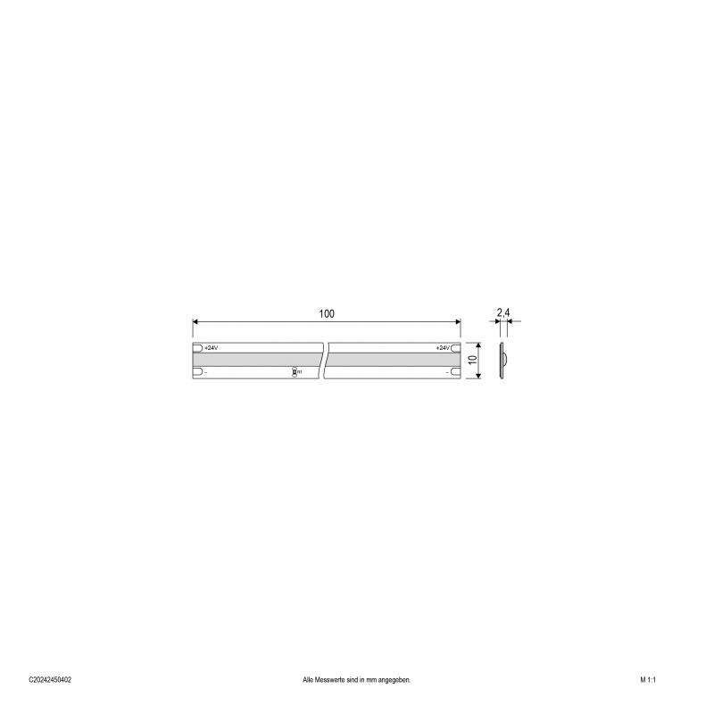 EVN Niedervolt COB LED-Strip, IP20, kürzbar C20242450402