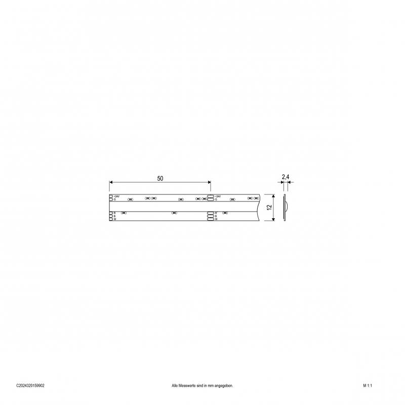 EVN Niedervolt COB LED-Strip, IP20, kürzbar C2024320159902