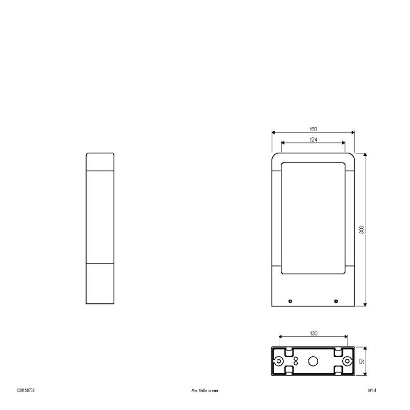 EVN LED Pollerleuchte Aluminium Druckguss IP54 Anthrazit 300 mm 3000K 497 lm