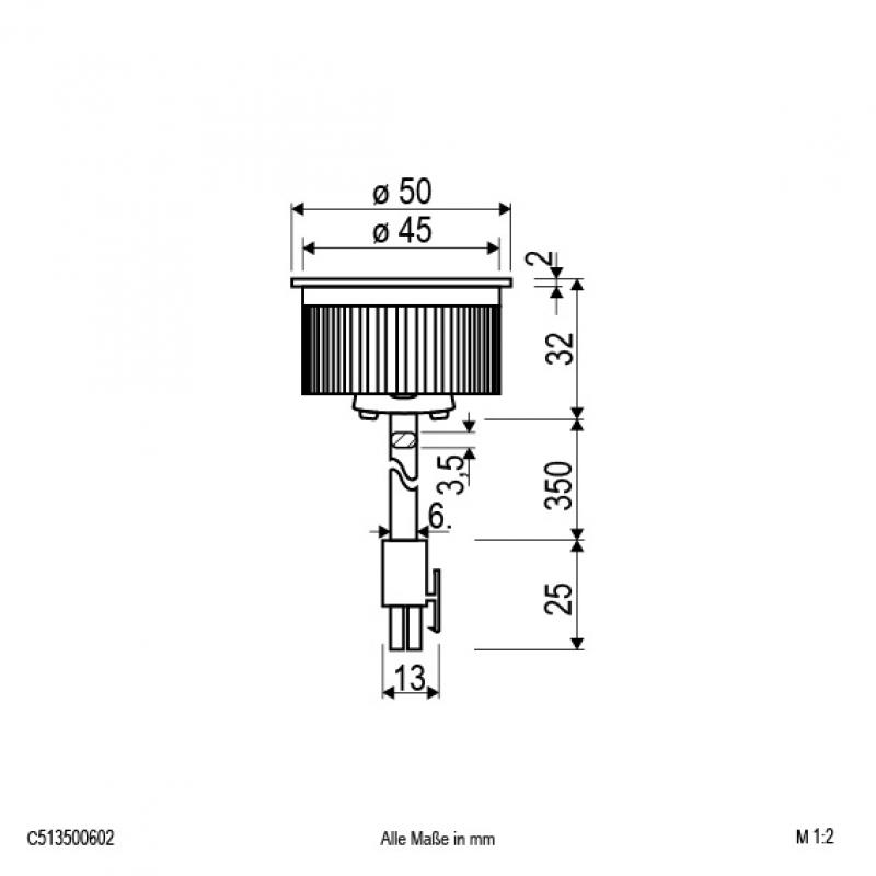 EVN COB LED-Einsatz mit AMP-Stecker C513500602