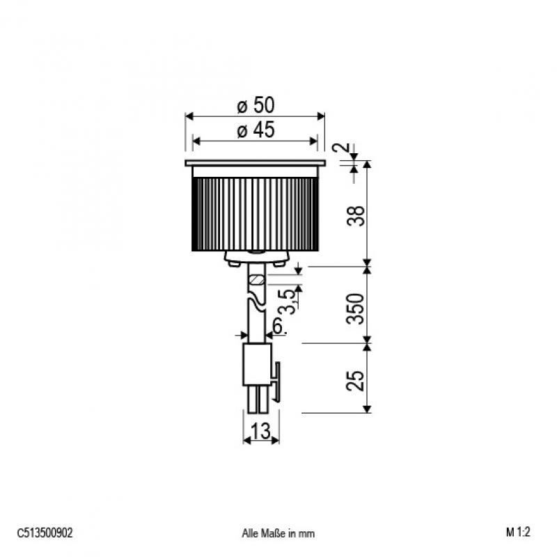 EVN COB LED-Einsatz mit AMP-Stecker C513500902