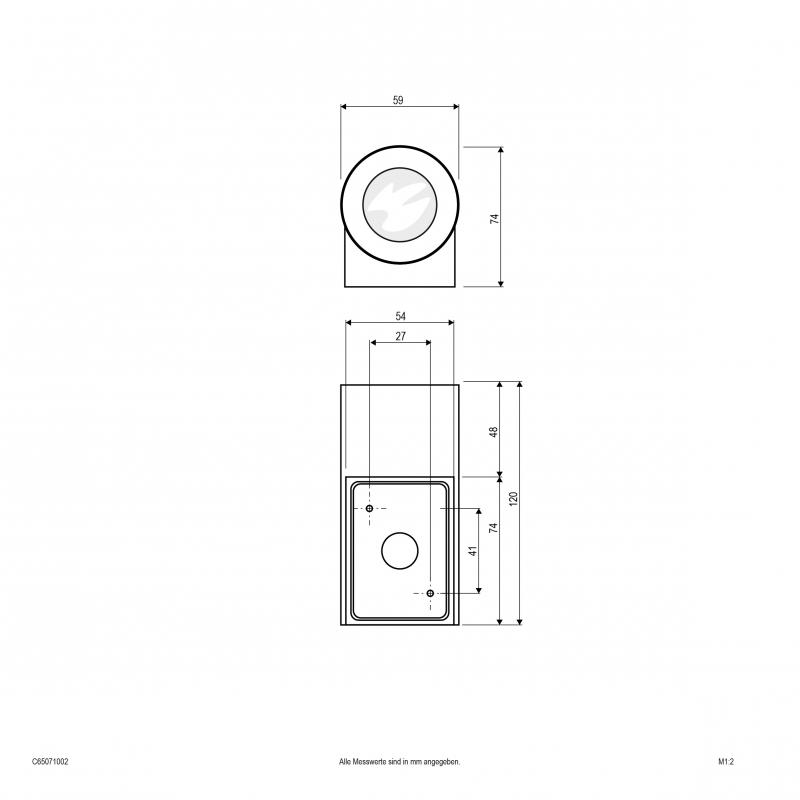 EVN LED Wandanbauleuchte, IP65 C65071002