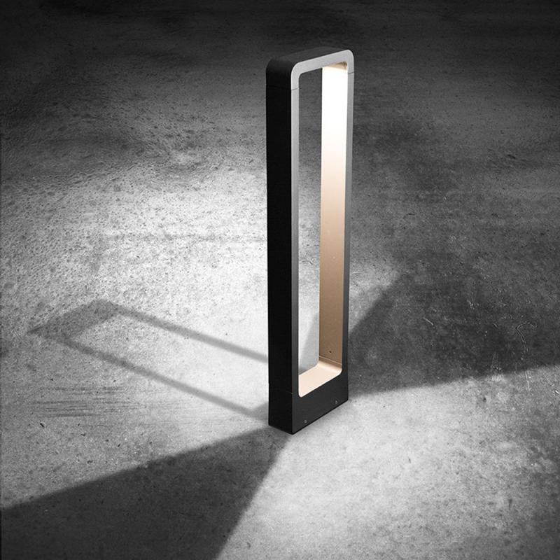 EVN LED Pollerleuchte Aluminium Druckguss IP54 Anthrazit 650 mm 3000K inkl. 2 Bodenanker