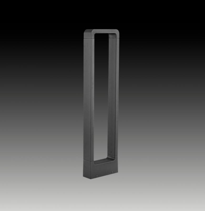 EVN LED Pollerleuchte Aluminium Druckguss IP54 Anthrazit 650 mm 3000K inkl. 2 Bodenanker