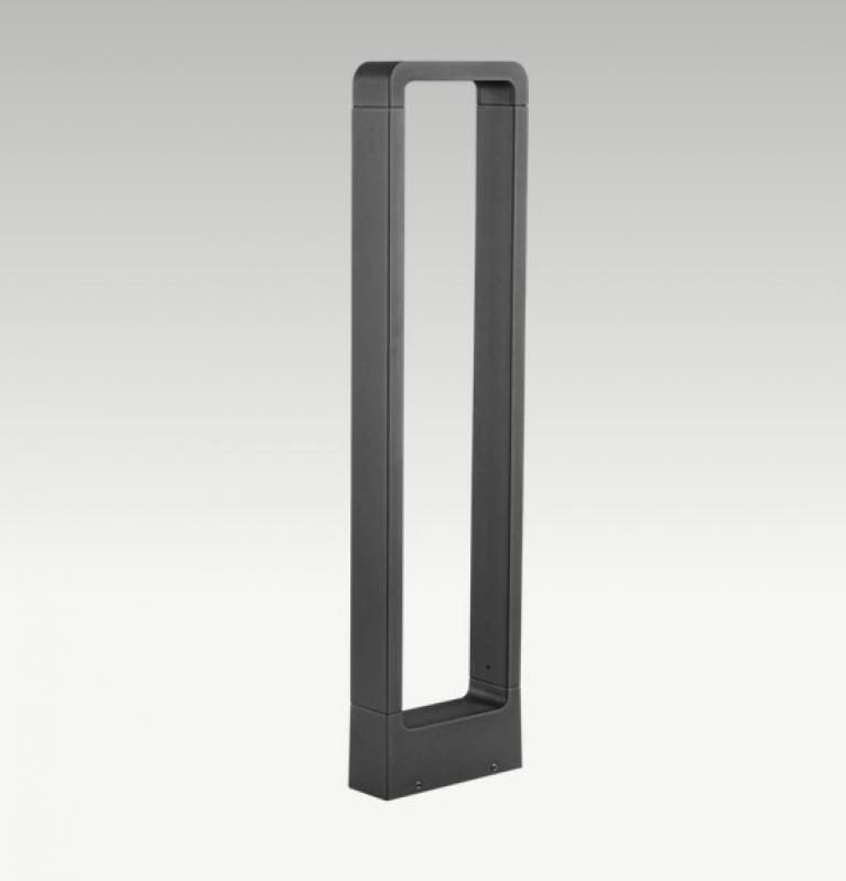 EVN LED Pollerleuchte Aluminium Druckguss IP54 Anthrazit 650 mm 3000K inkl. 2 Bodenanker