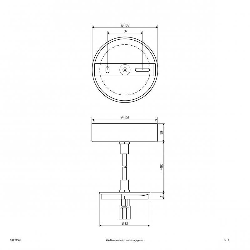EVN Seilabhängung für CA25xx25, CS25xx25 und CT25xx25 CAPE2501