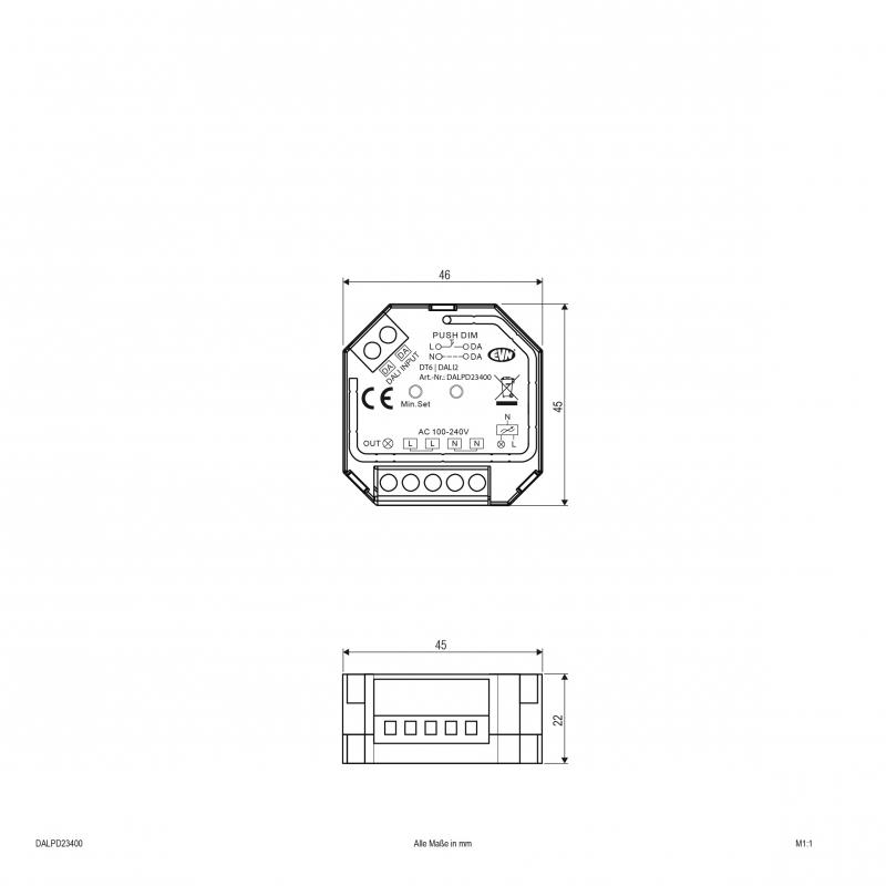 EVN DALI Dimmer 100-240V DALPD23400