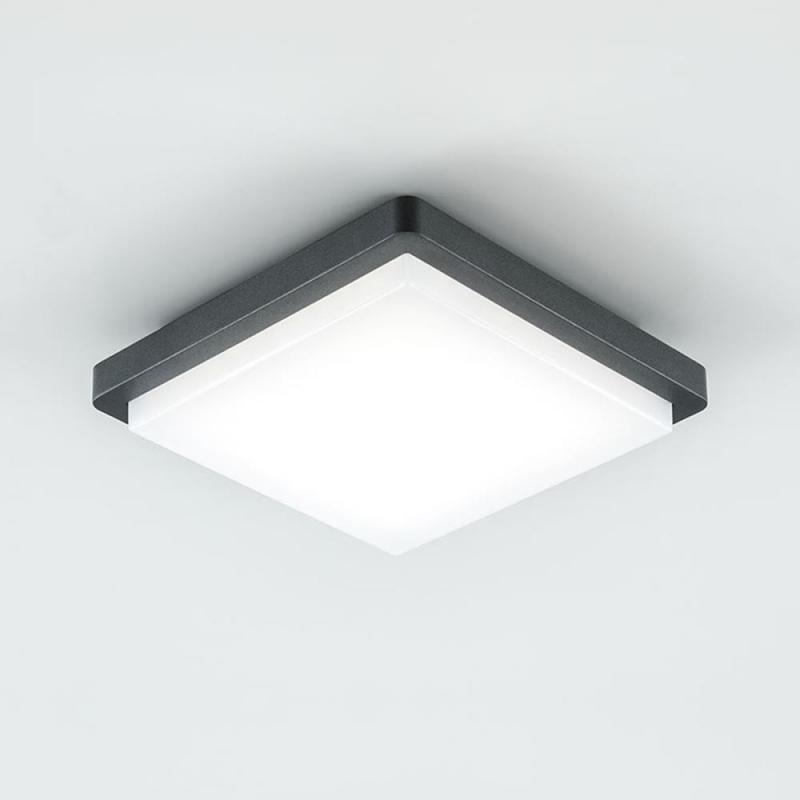 EVN LED Anbauleuchte quad. anthrazit IP54 14W 3000K 1192lm
