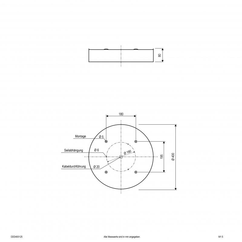 EVN LED Anbauleuchte mit einstellbarer Farbtemperatur DDD400125