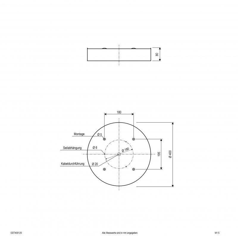 EVN LED Anbauleuchte mit einstellbarer Farbtemperatur DDT400925