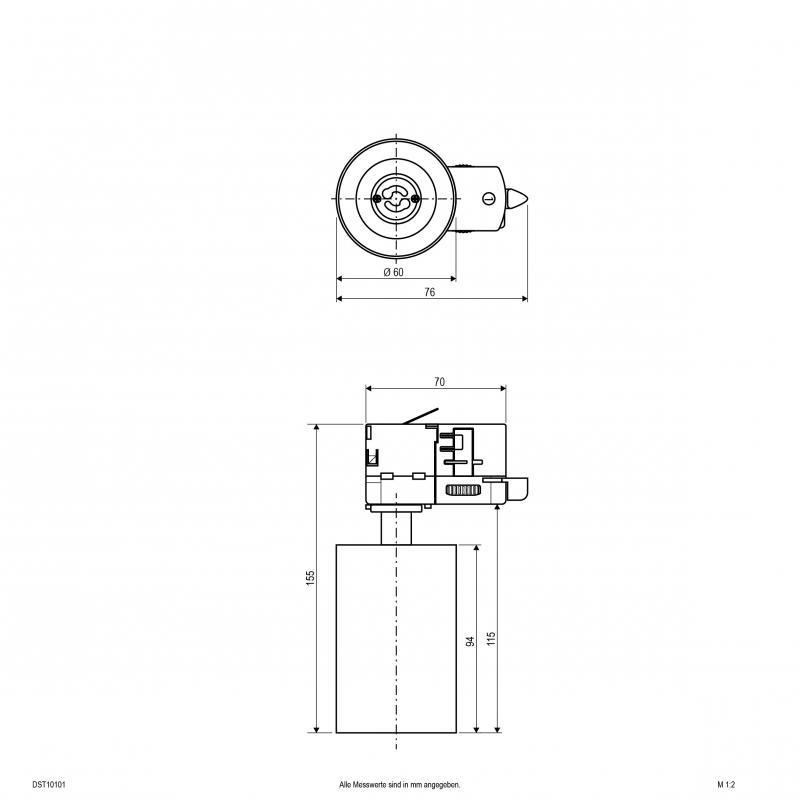 EVN Schienenstrahler, GU10 DST10101