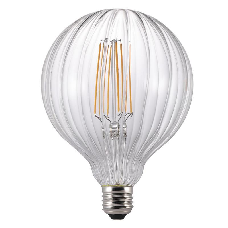 Nordlux E27 LED Leuchtmittel Avra Stripes Clear Globe 2W, EEK: F (Spektrum: A bis G)