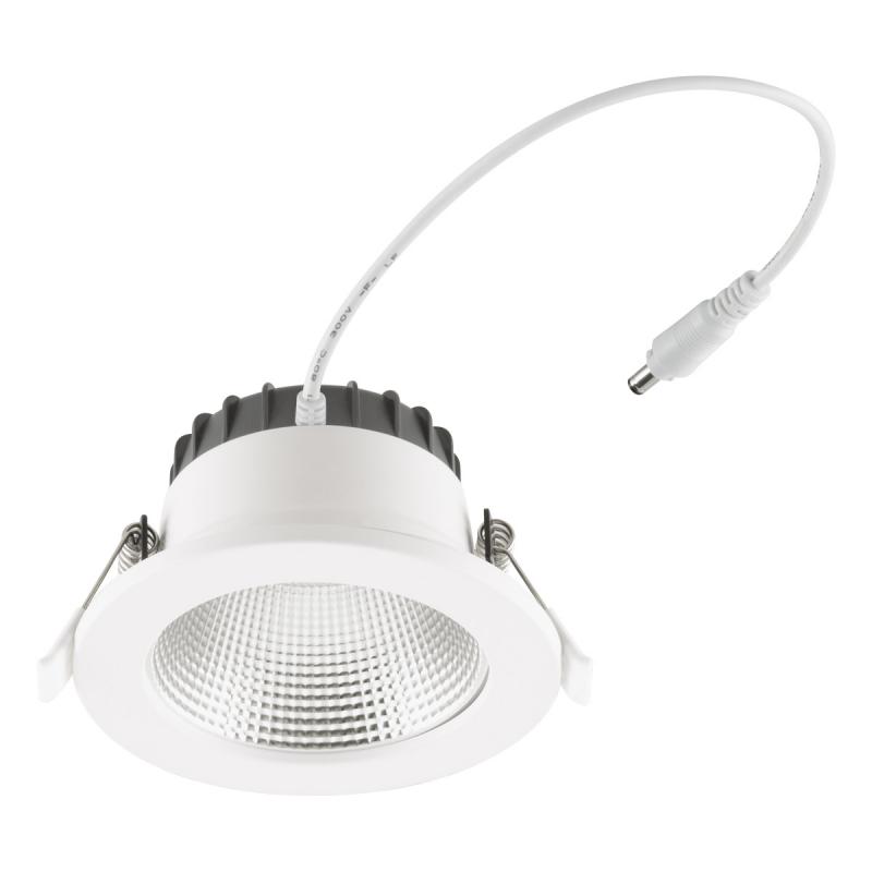 EVN ED54100125 LED Deckeneinbauleuchte DALI-2 dimmbar 10W 3000K-5700K 1270lm weiß IP54 Notlicht Einbaudurchmesser 90 mm