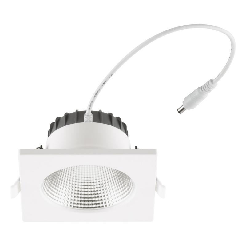 EVN ED54104125 LED Deckeneinbauleuchte DALI-2 dimmbar 10W 3000K-5700K 1270lm weiß IP54 Notlicht Einbaudurchmesser 90 mm