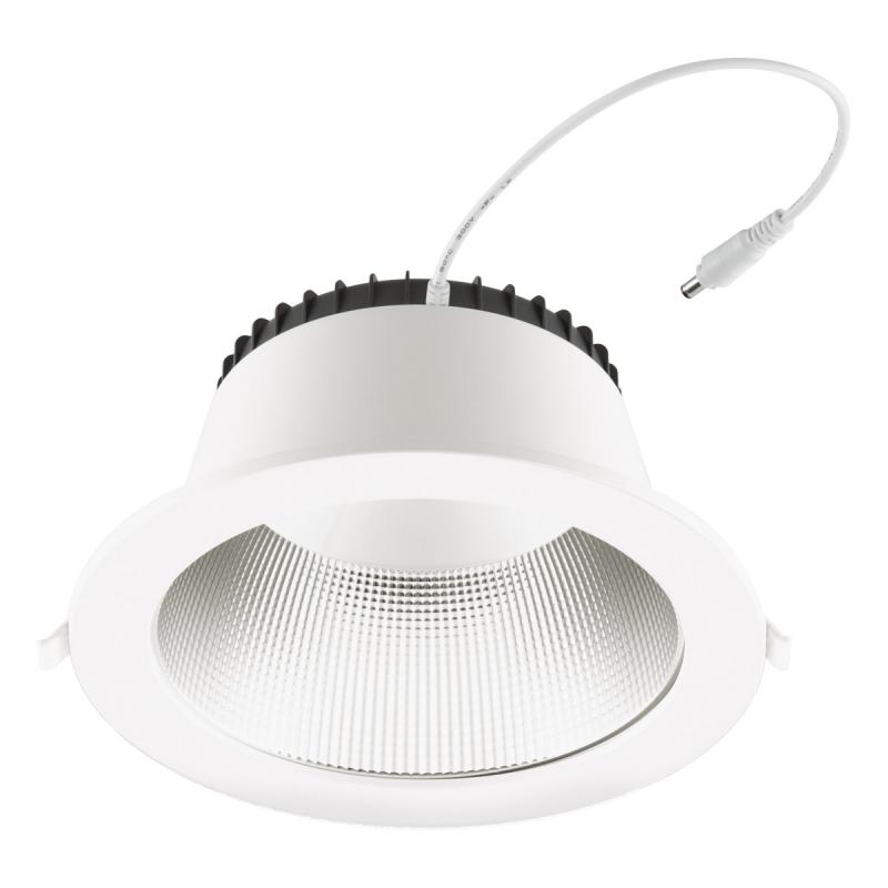 EVN ED54350125 LED Deckeneinbauleuchte DALI-2 dimmbar 35W 3000K-5700K 4445lm weiß IP54 Notlicht Einbaudurchmesser 195 mm