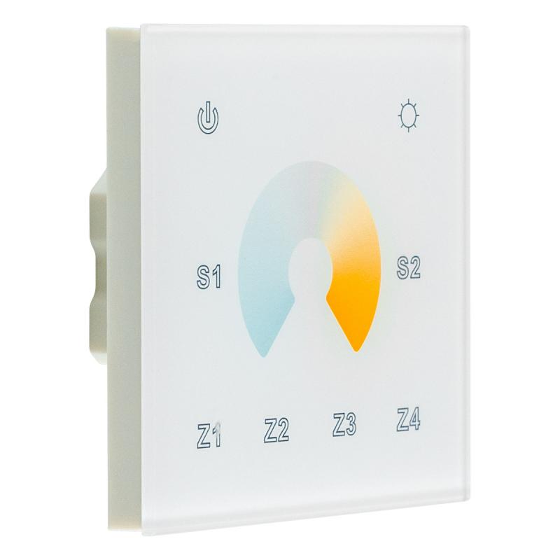 EVN Tunable-White-Wandpanel -4-Kanal 868MHz Touch-Bedienfeld passend für EFD12244X5A / EFD6712244x5A
