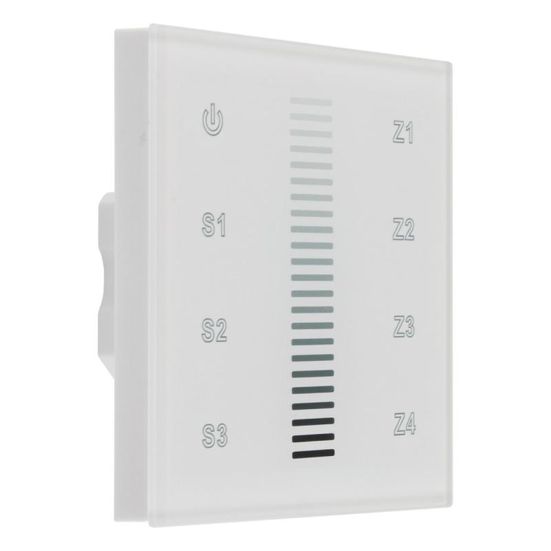 EVN Funk-Dimmer-Wandpanel mit Touch-Bedienfeld EFDWP4