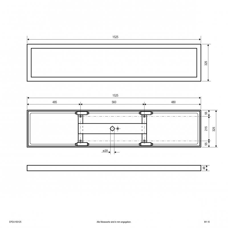 EVN LED Deckenanbaupanel EPDU150125