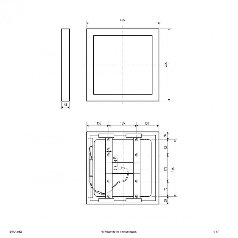 EVN LED Deckenanbaupanel EPDU420125