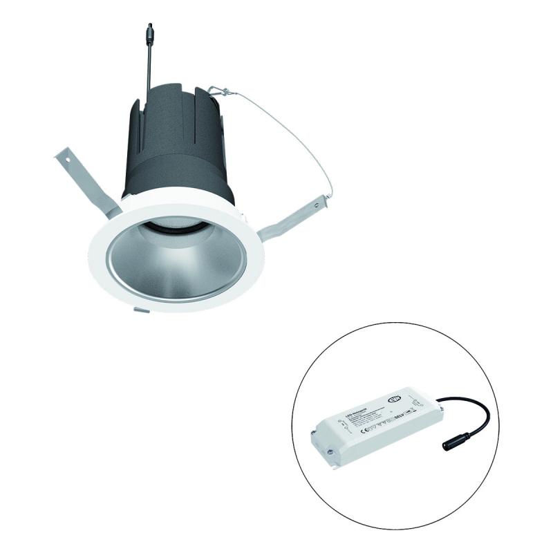 EVN F01R14SM2530L15P COB-LED Deckeneinbauleuchte 25 W 3000 K 2917 lm CRI92 dimmbar 15° Einbaudurchmesser 125 mm