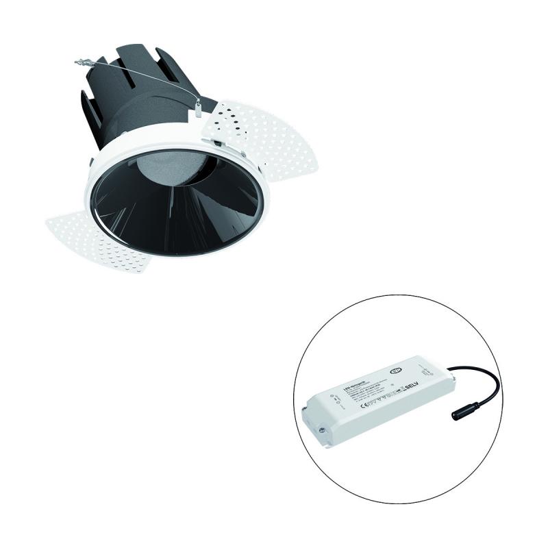 EVN F02R09SM3830L24P COB-LED Deckeneinbauleuchte 38W 3000K 4433lm 24° engbündelnd dimmbar drehbar schwenkbar Einbaudurchmesser 147 mm