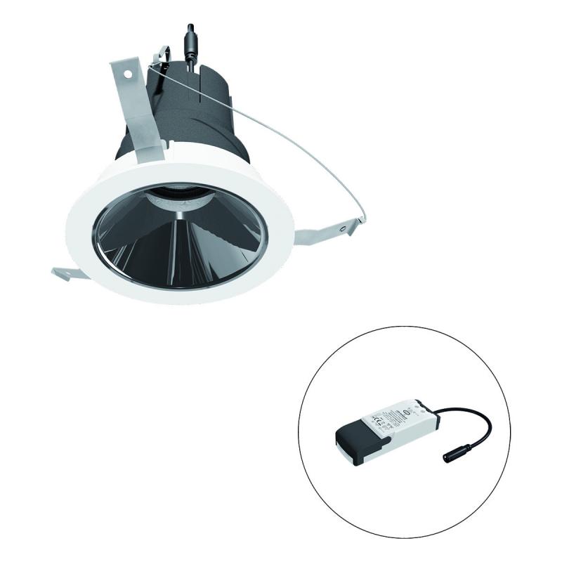 EVN F02R11SM0630L55P COB-LED Deckeneinbauleuchte 6 W 3000 K 700 lm CRI92 IP20 Dimmbar Einbaudurchmesser 90 mm