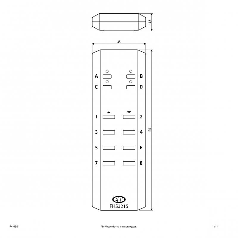EVN 32-Kanal Funk-Handsender FHS3215