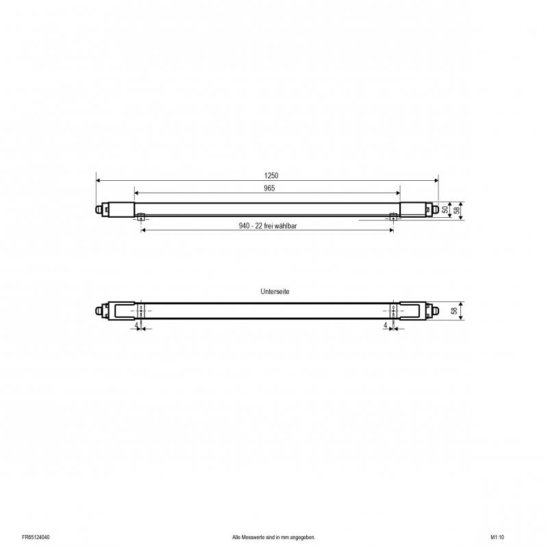 EVN LED Anbauleuchte, einstellbare Leistung FR65124040