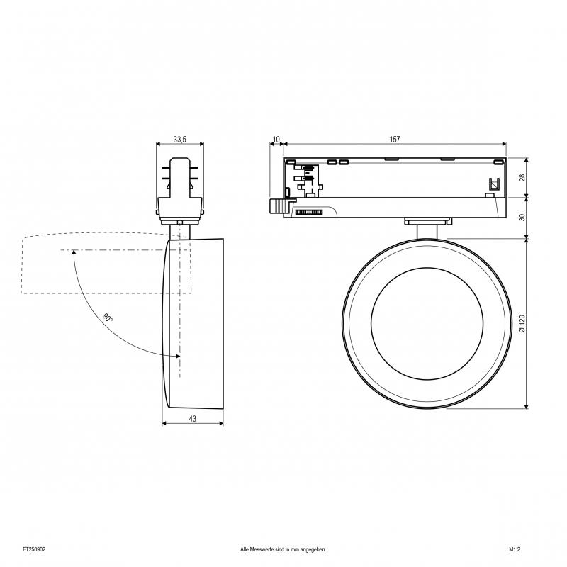 EVN LED Schienenstrahler, IP20 FT250902