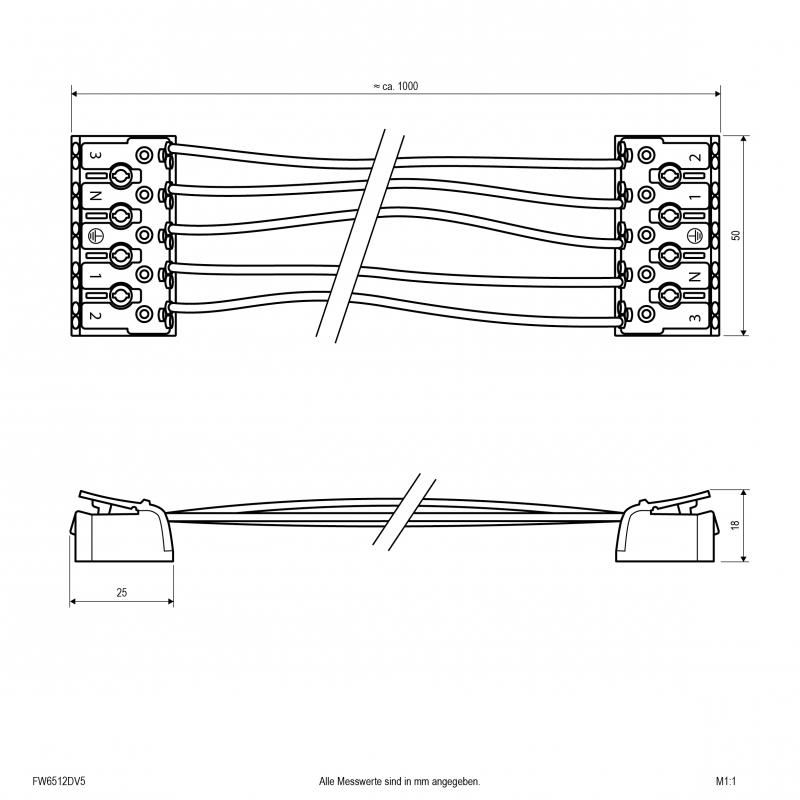 EVN Durchgangsverdrahtungsset für FW65122440 FW6512DV5
