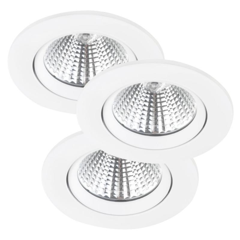 Nordlux 3-er Deckenspot Innen in weiß warmweisse LED schwenkbar, EEK: F (Spektrum: A bis G)
