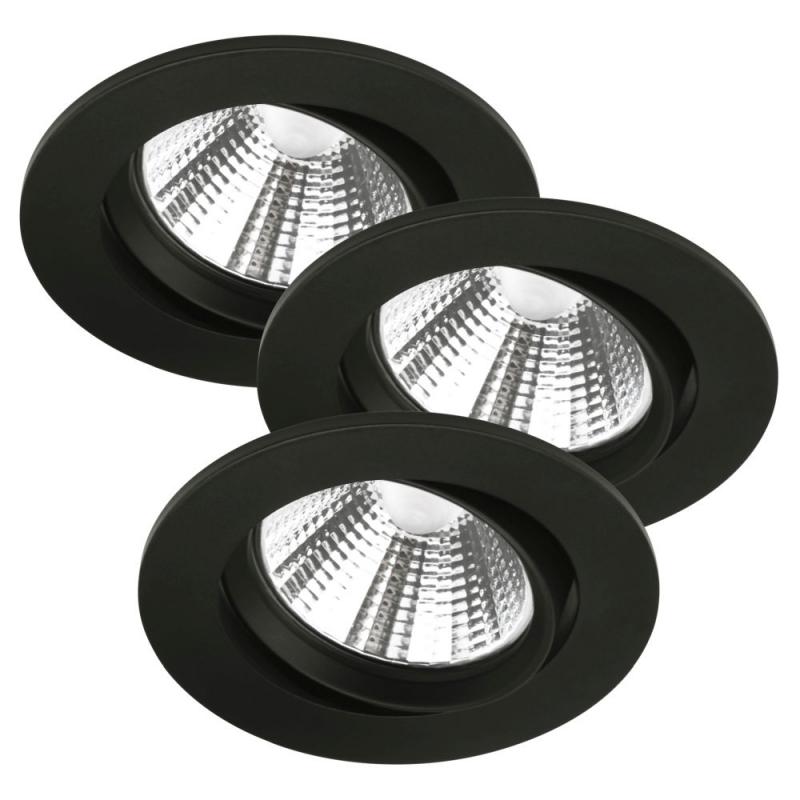 Nordlux 3-er Deckenspot Innen in schwarz schwenkbar 2700K, EEK: F (Spektrum: A bis G)