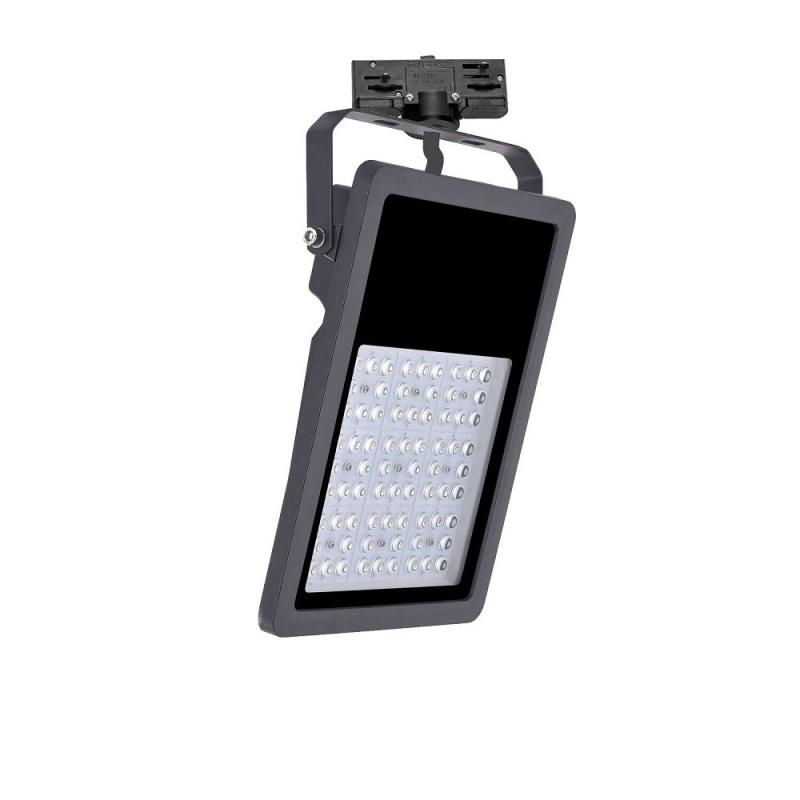 Bioledex GoLeaf A2 LED Pflanzenleuchte 50W asymmetrisch Vollspektrum Grow-Lampe S1 Schwarz für 3-Phasenschiene, Made in Germany