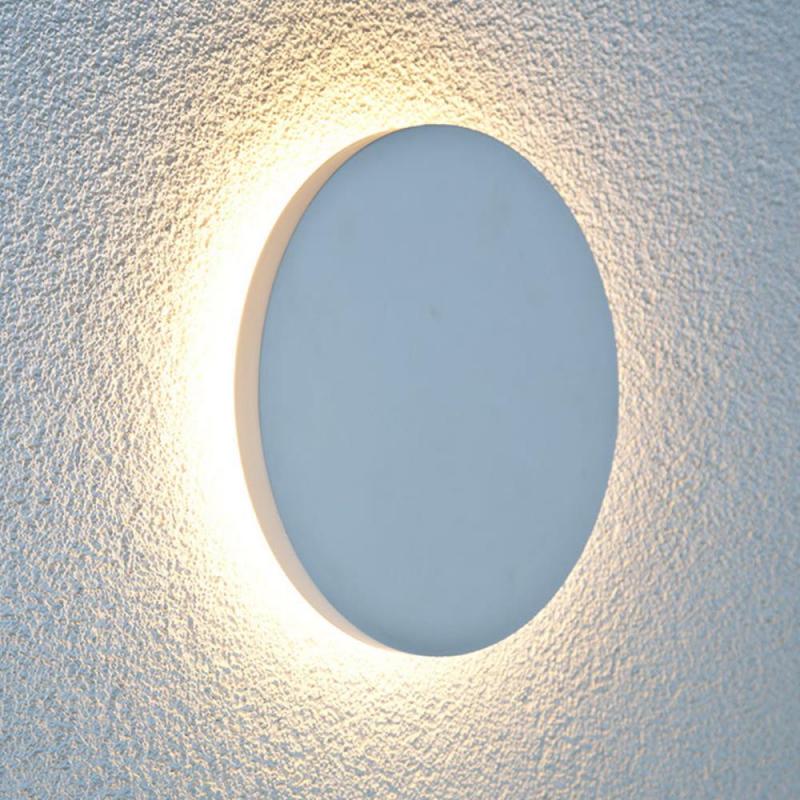 Flache EVN Gips-Wandleuchte rund inidivduell gestaltbar IP20 3000K 9.5W 635lm