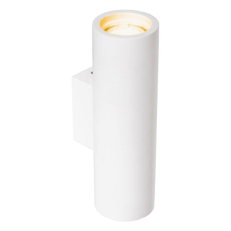 Bemalbare EVN Gipswandleuchte 2-flammig IP20 GU10 inkl. 2x5.5W LED 2700K 2x390lm