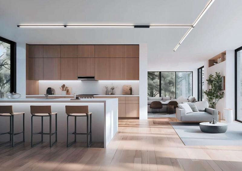 60cm Helestra VIGO Leuchtenmodul 600 in mattschwarz